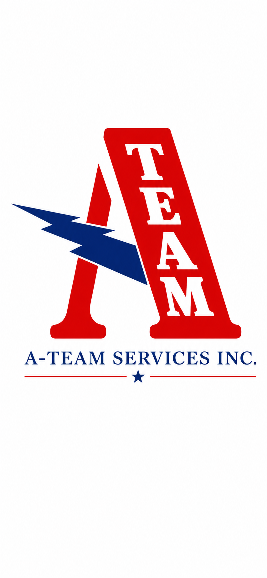 A-Team Services lightning A logo